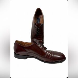 Bostonian Classics First Flex Burgundy/Brown Leather Cap Toe Oxfords - 12 N